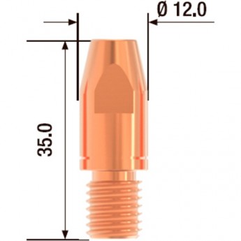 Контактный наконечник FUBAG M10х35 мм CuCrZr D=1.4 мм Контактный наконечник FUBAG M10х35 мм CuCrZr D=1.4 мм