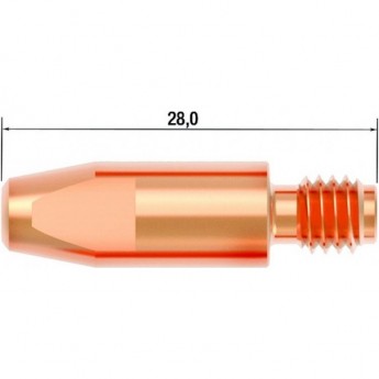 Контактный наконечник FUBAG M6х28 мм ECU D=1.0 мм (10 шт.) Контактный наконечник FUBAG M6х28 мм ECU D=1.0 мм (10 шт.)
