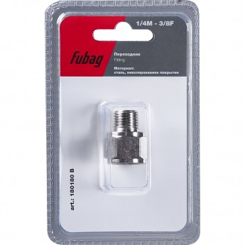 Переходник FUBAG 1/4"M на 3/8"F_блистер 1 шт Переходник FUBAG 1/4"M на 3/8"F_блистер 1 шт